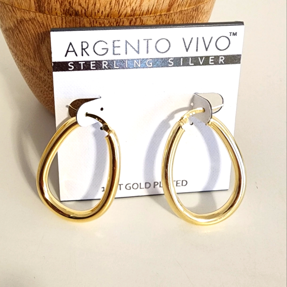 Argento Vivo Hoops 25$